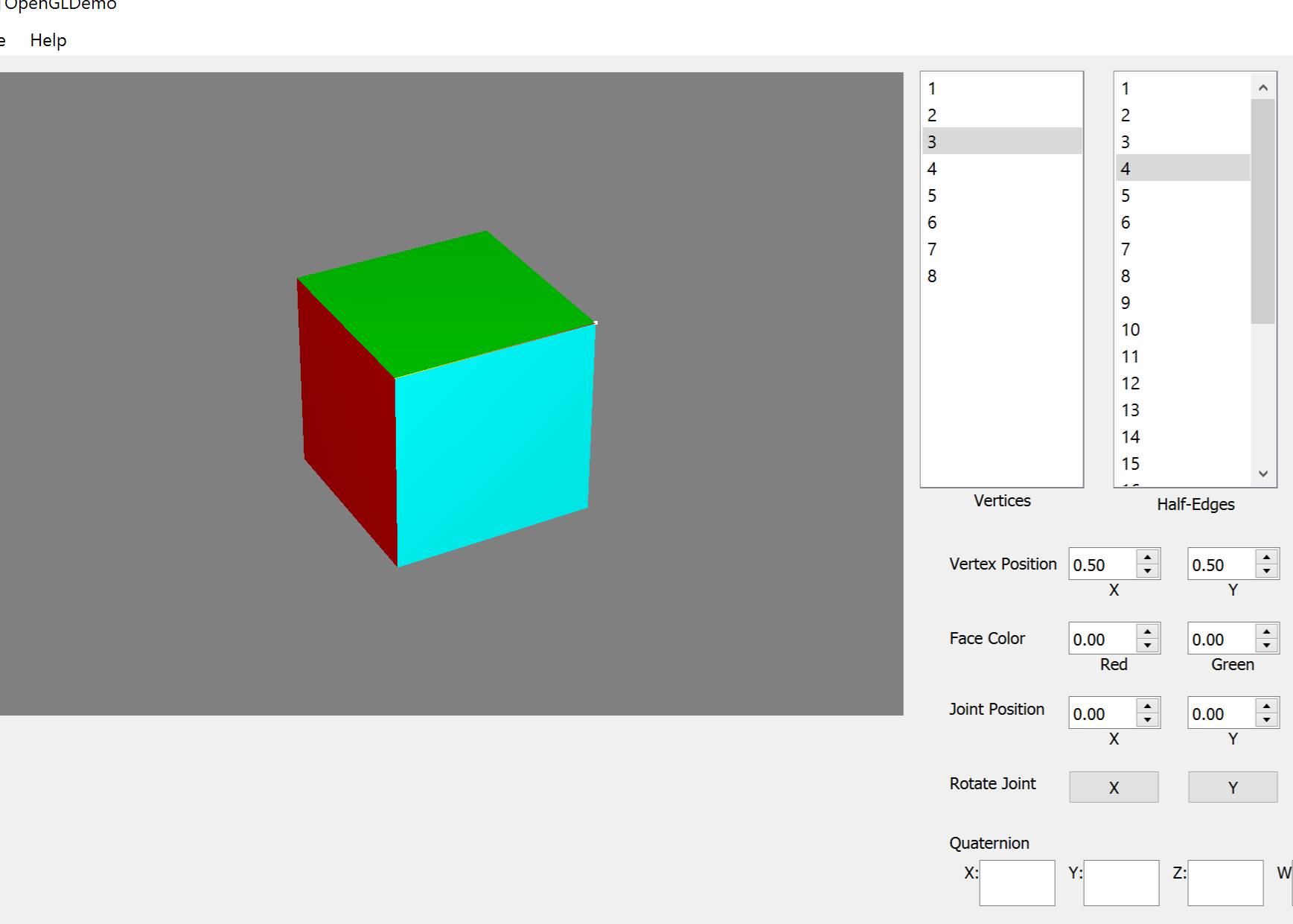 Screenshot of program.